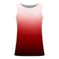 thumbnail image 4 of ZCFZJW Men's Ombre Tank Tops Cotton Performance Sleeveless Casual Tie Dye Gradient Print Summer Big and Tall Regular Fit Stretch Breathable T Shirts Red M, 4 of 4