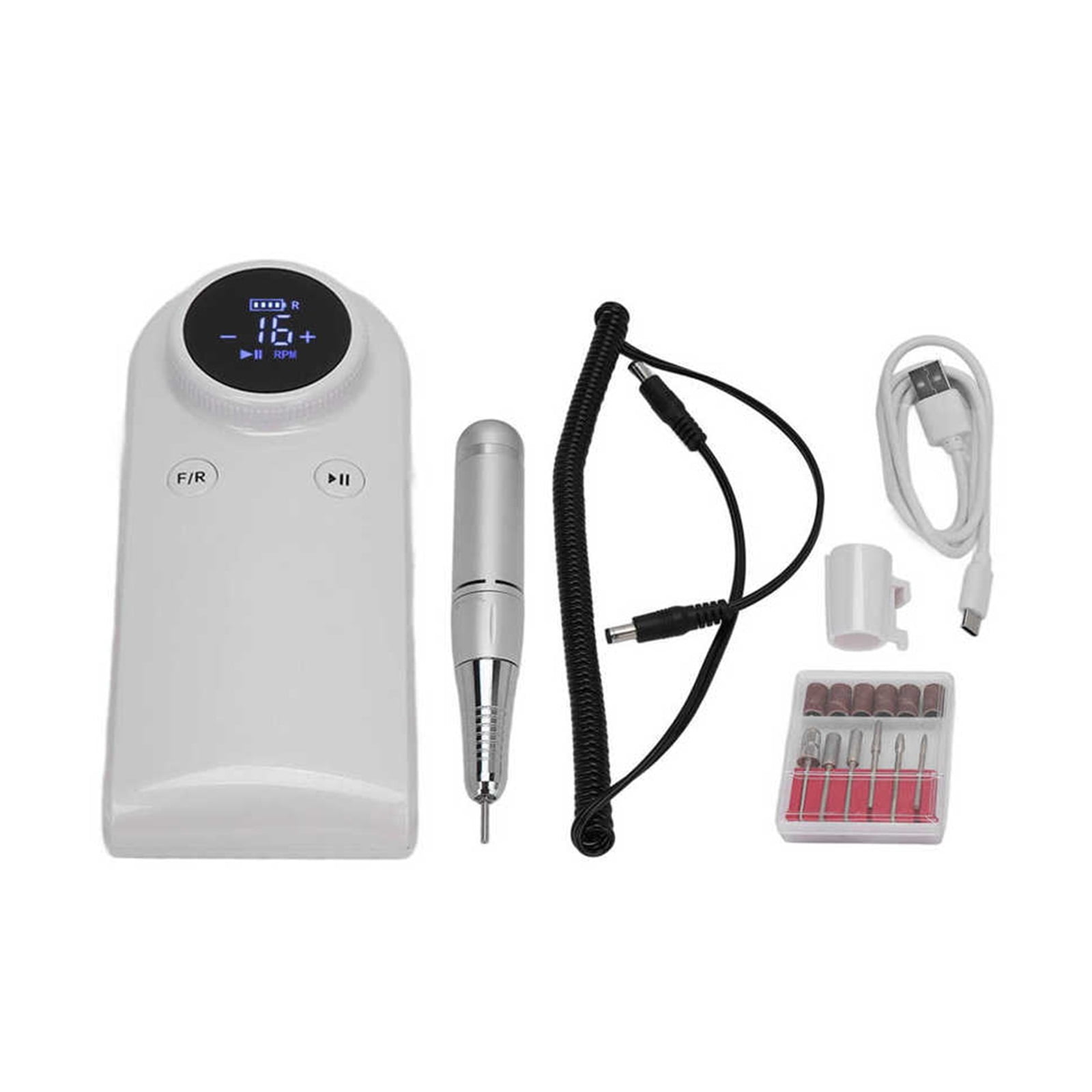 45000RPM Electric Nail Drill Machine With HD LCD Display, Rechargeable Manicure Milling Set, Nail Drill Pen Salon Nail Equipment ,Lightweight and Portable