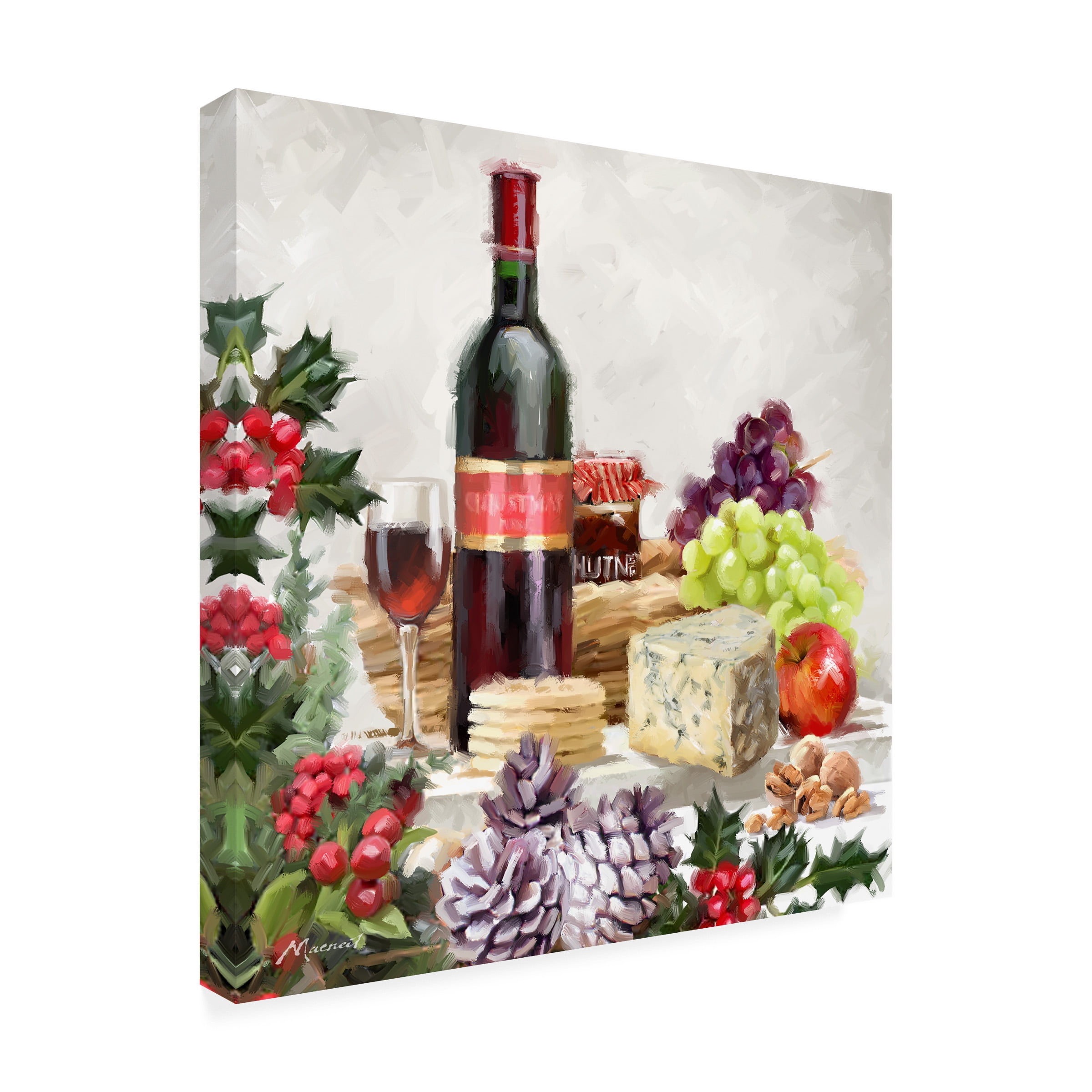 The Macneil Studio 'Xmas Food' Canvas Art