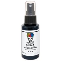 Dina Wakley Media Gloss Sprays 2oz-Black
