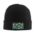 thumbnail image 2 of ZICANCN Colorful Christmas Bells Knit Beanie Hat, Winter Cap Soft Warm Classic Hats for Men Women, Black, 2 of 8