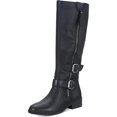 thumbnail image 4 of American Rag Womens Collins Leather Tall Riding Boots Black 5 Medium (B,M), 4 of 4