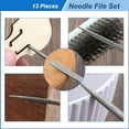 thumbnail image 6 of 13Pcs Small File Set Metal  Needle File Set File Tool Set for  Metal File Work Wooden Jewelry Model DIY, 6 of 6