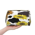thumbnail image 4 of Gaeub Sunflowers Country Printed Travel Cosmetic Bag,Makeup Bag, Large Capacity Toiletry Bag for Women, Portable Pouch Make Up Organizer with Zipper and Divider, 4 of 8