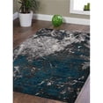 thumbnail image 1 of 9 x 12 ft. Machine Woven Heatset Polypropylene Contemporary Rectangle Area Rug, Silver & Ivory, 1 of 1