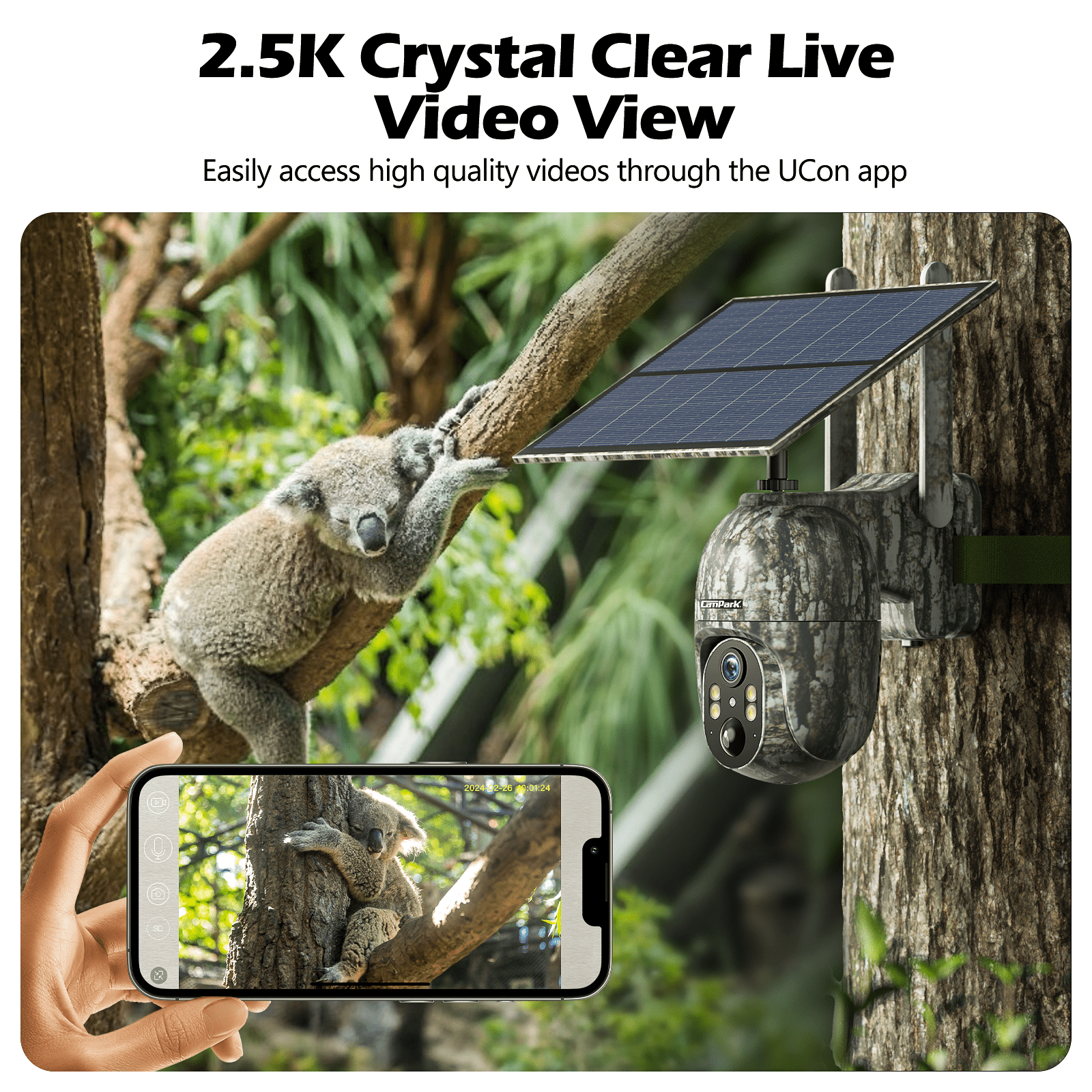 CAMPARK Trail Camera, Game Camera with Night Vision