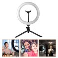 thumbnail image 3 of 1 Set Phone Holder Selfie Light Phone Tripod Live Makeup Phone Rack (Black), 3 of 7
