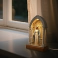 thumbnail image 6 of Desktop Ornament Mary Devotional Handmade Catholic Soft Eye Protecting Elegant Sacred Statue for Bedroom Living Room, 6 of 9