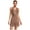 Coffee, variant on Raenseen Women's Rhinestone Fringe Latin Jazz Dance Dress Sleeveless Salsa Cha-Cha Rumba Tassel Leotard Green 3XL