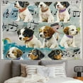 thumbnail image 2 of Orinice Musical Notes Tapestry Wall Hanging Unique Style Graphic Tapestries Home Wall Decor Art for Living Room Bedroom Apartment Farmhouse Dorm 60x50inch, 2 of 6