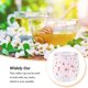 thumbnail image 3 of Injueey Taza de doble capa Café Té Agua Pata Tazas Desayuno Avena Contenedor Taza Cocina Oficina Tazas Suministros para el hogar Presente Juegos de servir café y té Rosa, 3 of 6
