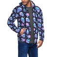 thumbnail image 3 of Zip Up Hoodies for Men - star Skull flower crystal Long Sleeve Comfrt Men'S Fashion Hoodies & Sweatshirts, Jackets for Men Hoodies Pullover Clothing Clothes with Pouch, 3 of 5