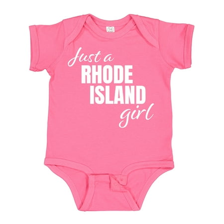 

Inktastic Just a Rhode Island Girl Born and Raised Gift Baby Girl Bodysuit