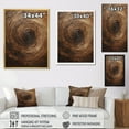 thumbnail image 4 of Designart "Calm Current Spiral In Brown I" Abstract Spirals Wall Art Prints, 4 of 7
