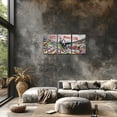 thumbnail image 4 of Hieng Canvas Wall Art Behind the Curtain Poster Classic Street Art Banksy Graffiti Artwork for Living Room Bedroom（Only canvas）, 4 of 6