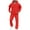 #08 Red, variant on ZUKMRJPC Men's Tracksuit 2 Pieces Set Solid Color Fleece Lined Running Sports Suits Full Zip Athletic Jogging Suits Casual Sports Outfits
