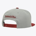 thumbnail image 2 of Men's Mitchell & Ness  Gray/Scarlet Ohio State Buckeyes Plaid OG Snapback Hat, 2 of 3