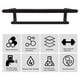 thumbnail image 4 of Toallero Negro De Lujo, Soporte De Taladro Para Baño, Elegante Soporte De Hotelera Para Almacenamiento De Toallas Con Uso Eficiente Del Espacio, 4 of 7