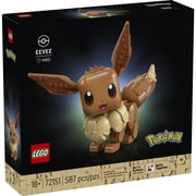LEGO Pokémon Eevee - Collectible Building Set for Adults, Ages 18+ Posable Pokémon Figure for Display - Desk, Bookshelf or Home Office Decor - Gift for Men & Women - 72151