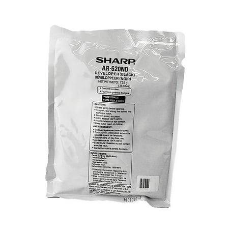 OEM sharp ar-620nd (ar620nd) developer, black, 125k yield - for use in sharp ar-m550n printer, ar-m550u printer, ar-m620n printer, ar-m620u