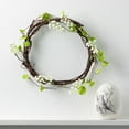 thumbnail image 3 of Sullivans Artificial Berry Curly Twig Wreath 14"H White, 3 of 4