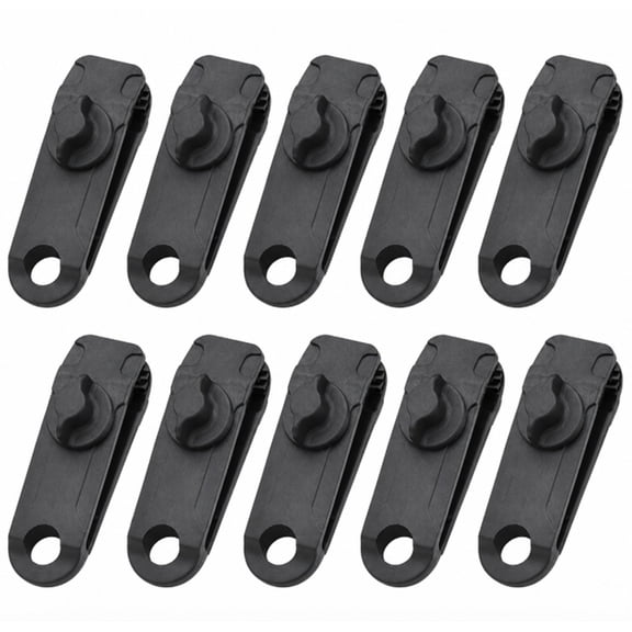 10 Pack Tarp Clips, Tent Clamps for Camping, Awnings, Canopies and Outdoor Covers, TIKA