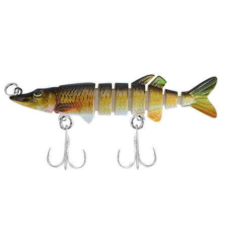 Lifelike Hard Swimbait for Ultimate Catching Experience (E) Realistic 8cm Multi-Articulated Fishing Bait