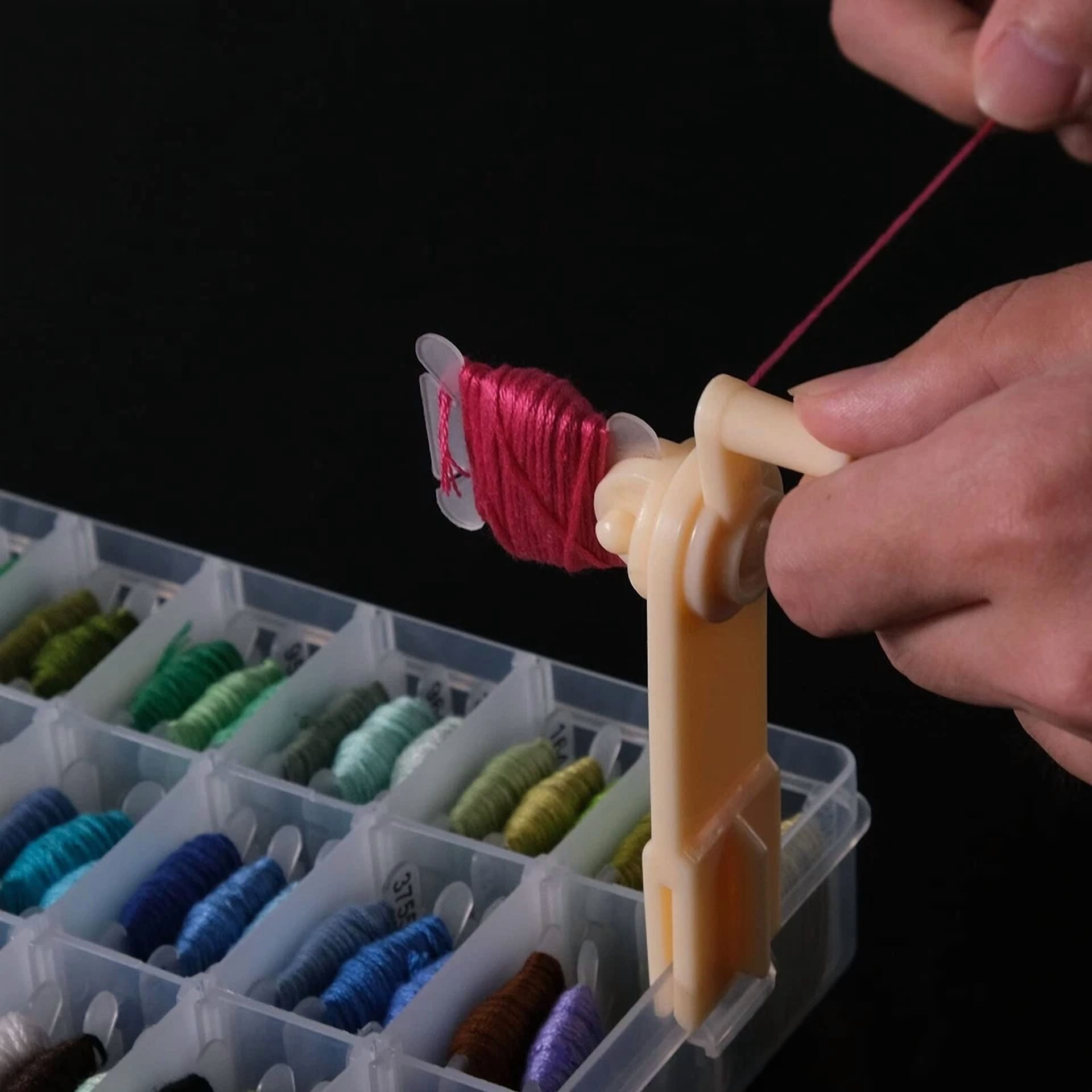 Floss Bobbins And Compartment Storage Box Jewellery Making Beads Case Container