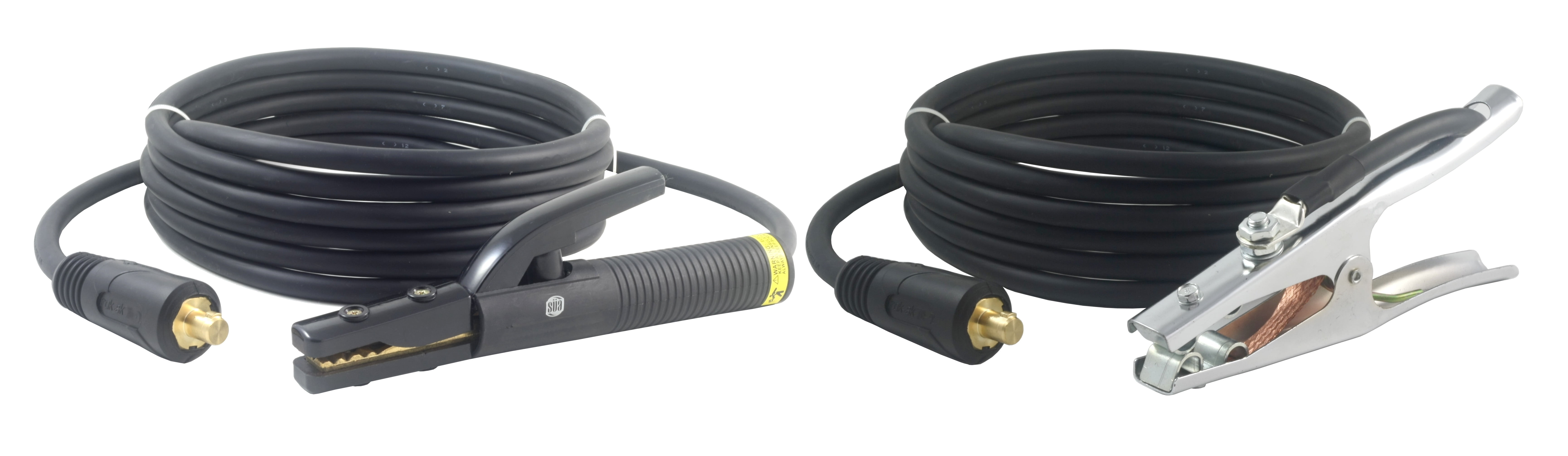 350 Amp Welding Leads Assembly Set Dinse 3570 Connector 1/0 AWG cable (100 FEET EACH LEAD