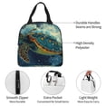 thumbnail image 5 of Lsque Surfing Turtle Pattern Lunch Bag Women/Men Insulated Lunch Box,Small Leakproof Cooler Food Lunch Containers Reusable High Capacity Lunch Tote Bags, 5 of 6