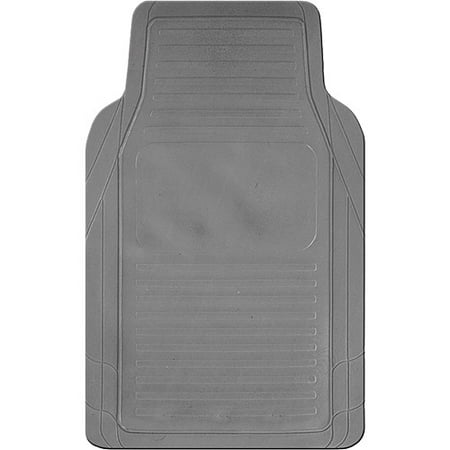 Kraco 4pc Basic Rubber Floor Mats, Gray