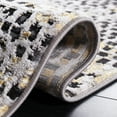 thumbnail image 6 of SAFAVIEH Amelia Jimmy Dot-Print Runner Rug, Charcoal/Gold, 2' x 8', 6 of 11