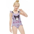 thumbnail image 3 of Kuromi And My Melody Girls One Piece Swimsuits Hawaiian Summer Swimwear Beach Bathing Suit Outfits, 3 of 7