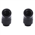 thumbnail image 1 of 2X G1 / 4 Rosca de Tornillo Codo de 45 Grados Latón Giratorio - Adaptador Macho A Conector Hembra Adaptador Pc Computadora de Enfriamiento por Agua Negro, 1 of 5