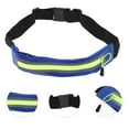 thumbnail image 3 of Unique Bargains 1 Pc Single Pocket Running Waist Pack for Hiking Gym Polyester Blue, Green, 3 of 4
