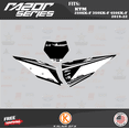thumbnail image 3 of Kalair GFX Graphics Kit for KTM Motocross 4-STROKE 250SX-F, 350SX-F and 450SX-F (2019-2022) Razor Series, 3 of 5