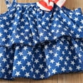 thumbnail image 4 of Mercatoo Baby Girls Independence Day Clothes Ruffle Sleeveless Camisoles Tops Stripe Shorts 2pcs Toddler Girls Set, 4 of 7