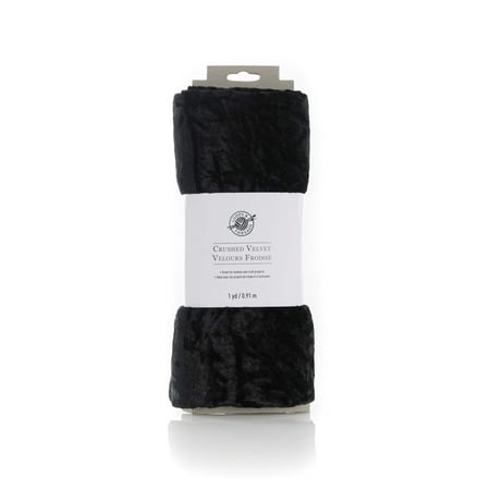 UPC: 0195158465730 | Black Crushed Velvet Fabric Bundle by Loops & Threads®