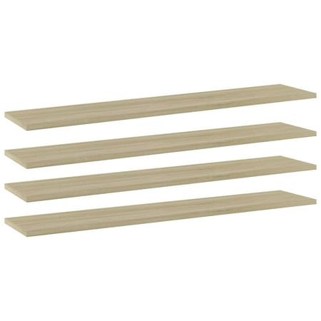 

Bookshelf Boards 4 pcs Sonoma Oak 39.4 x7.9 x0.6 Engineered Wood Shelving