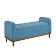 thumbnail image 3 of 50" Mid-Century Modern Storage Bench​ – Timeless Design Meets Hidden Functionality, 3 of 5