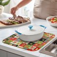 thumbnail image 2 of Pioneer Flower Floral Print Pattern Kitchen Dish Drying Mat 1 Pack, Ultra Absorbent Microfiber Drainer Mat, 16"x18", 2 of 6