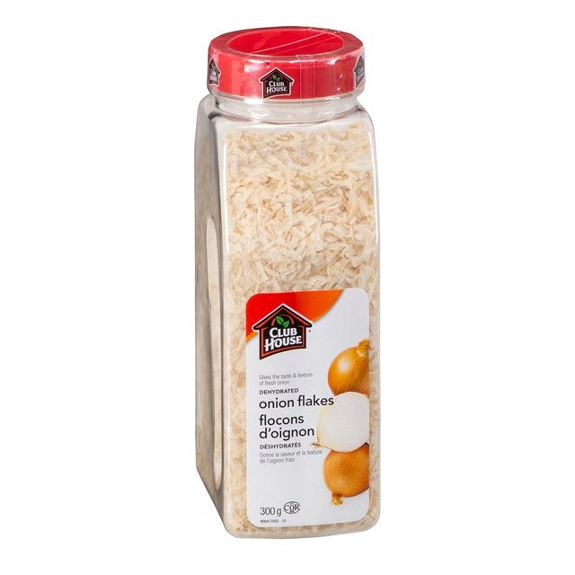 Flocons d'Oignon Déshydraté Clubhouse, Épice / 300 G/unité, 12 Unités/caisse