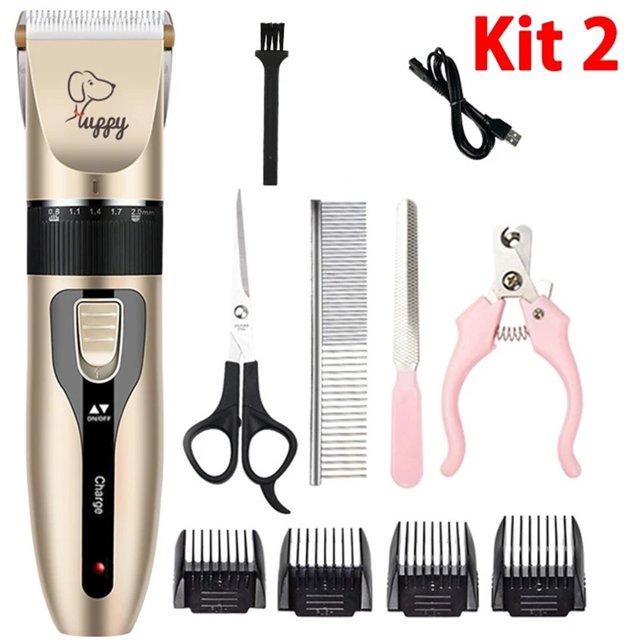 Electric Pet Clipper Grooming Kit For Dogs Reachageable Trimmer Haircut Cat Hair Cutting Remover Professional Machine Set