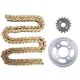thumbnail image 2 of Gold Reinforced Chain Drag Kit Compatible for Honda Cargo150/gl150, 2 of 16