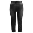 thumbnail image 6 of Tittly Jeans for Women Barrel Jeans Women Jeans Stretchy Straight Leg Denim Pants Capri Pants for Women Sweatpants Women Black XXL, 6 of 6
