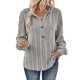 thumbnail image 2 of Sudadera con Capucha Extragrande de Otoño para Mujer, con Cuello en V y Larga. Gris L, 2 of 8
