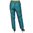 thumbnail image 7 of Phagun Women's Green Dupion Pants High Waist Narrow Bottom Trousers-Small, 7 of 7