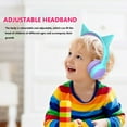 thumbnail image 2 of VALSEEL Headphones Wireless Bluetooth Headworn Bluetooth Headset Children's Ear Folding 85db Student Makaron E61 Wireless Headset, 2 of 7