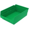 Akro-Mils 30150 Plastic Nesting Shelf Bin Storage Box, 12" Deep, Green - Set of 12