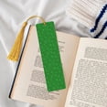 thumbnail image 4 of Kdxio Green Glitter Print Metal Tassel Bookmarks,Perfect Gift for Art Lovers and Bookworms Metal Bookmarks for Women, 4 of 8